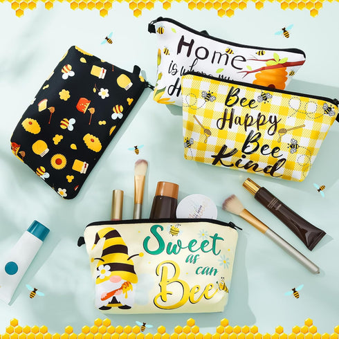 Reginary 6 Pcs Makeup Bags Purse Travel Cosmetic Pouch Waterproof Multifunction Makeup Pouch with Zipper Toiletry Bag Pencil Case Organizer Makeup...