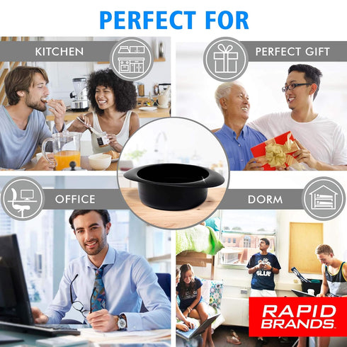 Rapid Rice Cooker | Microwave Rice Blends in Less Than 3 Minutes | Perfect for Dorm, Small Kitchen, or Office | Dishwasher-Safe, Microwaveable, & ...