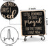 Inspirational Gifts for Women Men, Christian Wooden Sign Decor with Iron Stand, Religious Wood Decorations for Home Office Room Kitchen Tabletop D...