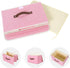 ANMINY Storage Bin with Lid Storage Boxes with PU Leather Handles PP Plastic Board Decorative Foldable Lidded Cotton Linen Fabric Home Cubes Baske...