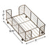 Hoffmaster BSK2112 Wire Guest Towel Basket, 8.75" x 5" x 3", Bronze...