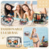 3 Pcs Beach Clear Makeup Bag, Beach Cosmetic Bags Seaside Clear Toiletry Bag Transparent PVC Waterproof Zipper Pouch Travel Organizer Storage Bag ...