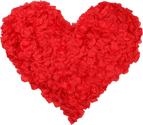 3000 Pcs Silk Rose Petals,Red Rose Flower Petals Decorations, Fake Rose Petals Roses Artificial Flowers Petals for Wedding, Valentines , Romantic ...