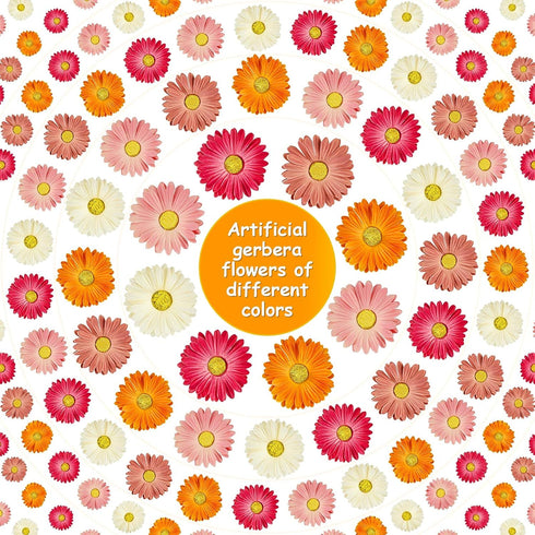 WILLBOND 18 Pieces Artificial Gerbera Daisies Flowers Fake Daisy Faux Boho Daisy Flowers Bouquet 15 in for Boho Birthday Decorations Wedding Home ...