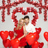 LOMIMOS 32.8 Ft Valentine's Day Tinsel Garland,Shiny Hanging Decor for Wedding Engagement Anniversary Party Supplies(Red White)...