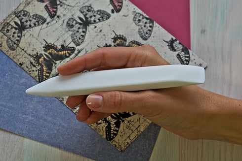 Asfroy Large Teflon Bone Folder - Large Handmade Tool, Best for Bookbinding, Origami, Paper Crafts, Scoring, Folding, Creasing. Non Scratch, Non G...