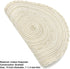 SHACOS Round Placemats Set of 6 Boho Braided Bordered Placemats 15 inch for Dining Tables Wedding Holiday Party (Ivory Bordered, 6)...