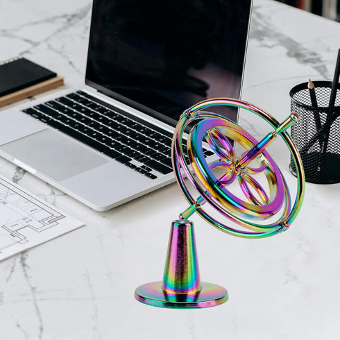 Gyroscope Toy Metal Anti Gravity Rotating Desk Gyroscope Flying Motion Balance Physics Toy Educational Training Gift...