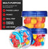 Stock Your Home 4oz Plastic Containers with Twist Top Lids (6 Pack), 1/2 Cup Small Freezer Containers for Leftover Food, Airtight Reusable Soup Co...