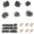 1300PCS Hot Staples Plastic Welder Staples Kit,6 Kinds of Automotive Plastic Repair Machine Welding Staples for All Cars, 0.6 0.8 mm Bumper Repair...