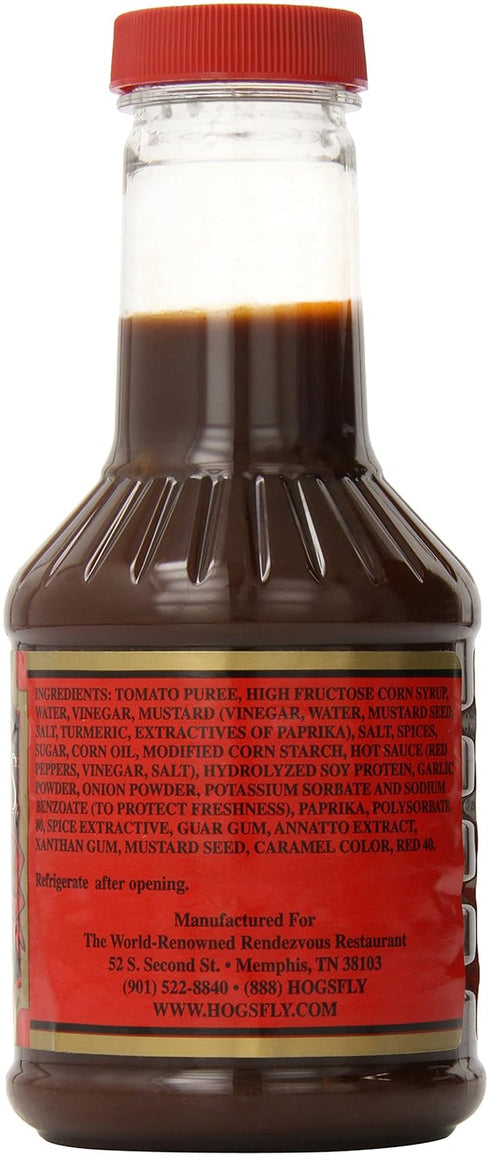 Charlie Vergos Rendezvous Hot Famous Memphis Barbecue Sauce * HOT 1lb 2oz...