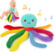 beetoy Infant Toy Baby Plush Toys, Baby Musical Toy with Octopus Shape, Stuffed Animal for Girl boys Infant, Sensory Toys for Babies Soft Toys wit...