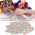 100pcs Wood Craft Buttons, 15mm Wooden Buttons 2 Holes Rainbow Cyclone Design Buttons for Sewing Colorful Buttons for Sewing Crafting DIY Craft...
