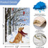 Louise Maelys Hello Winter Golden Dog Garden Flag 12x18 Double Sided, Burlap Farmhouse Small Cardinal Retriever Garden Yard Flags for Winter Seaso...