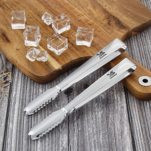 MSY BIGSUNNY Durable Stainless Steel Ice Tongs, 7 inch Sugar Cube Serving Tongs, Set of 2...