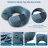 Inflatable Travel Neck Pillow for Airplane Train Car Washable Pillowcase U Shaped Office Napping Pillow...