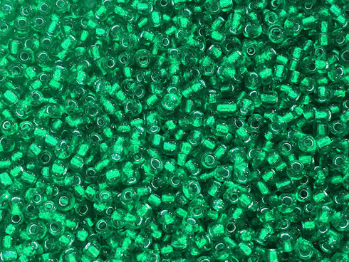 Seed Beads Size:11/0 50 gr / 1.76 oz (Emerald Green Silver Lined)...