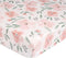 Crane Baby Soft Cotton Crib Mattress Sheet, Fitted Sheet for Cribs and Toddler Beds, Pink Floral, 28”w x 52”h x 9”d...