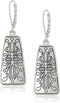 Napier Silver Square Drop Earrings, 0...