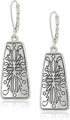 Napier Silver Square Drop Earrings, 0...