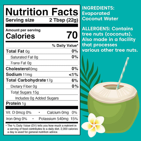 Wilderness Poets, 100% Evaporated Coconut Water Powder - No Maltodextrin, No Fillers, No Additives - 1 Ingredient - Instant Mix (4 Ounce)...