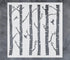 GSS Designs Birch Trees Stencils 12x12Inch Reusable Art Stencils for Painting on Wood Wall Furniture Plastic Tree Stencils for DIY Crafts...