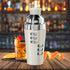 OGGI Dial A Drink Cocktail Shaker-23oz Stainless Steel Shaker, 8 Recipes, Stainless Steel Lid has Built In Strainer, Ideal Cocktail Mixer, Martini...