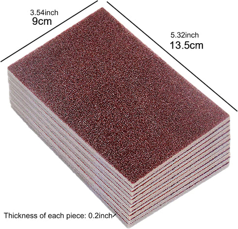 20pcs Nano Carborundum Sponge, Emery Sponge Brush Clean Eraser Scrub, Kitchen Magic Cleaning Sponge for Removing Rust Cleaning Pots and Pans, Hous...
