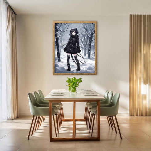Posterizer 1 pcs- cute anime astyle gothic girl-Gothic Art-Gift for Girls, Teens-Living Room Bedroom Decor- unframed wall art...