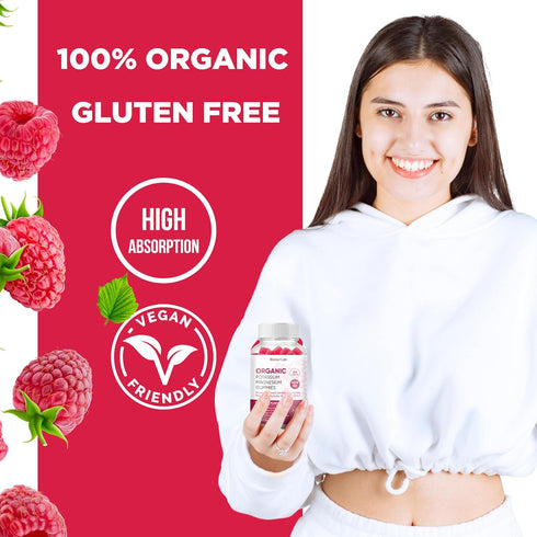 Potassium Magnesium Gummies with Vitamin D3 B6 C - High Absorption Potassium 99mg Magnesium Glycinate 250mg Chewable Supplements for Women Men Adu...