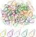 100Pcs Colorful Cute Paper Clips Small Paperclips Stainless Steel Drop-Shaped Paperclips Bookmark Clips Mini Binder Clips for Memo Paper Photo 15x...