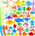 Max Fun Magnetic Fishing Water Toys for Kids Ages 3-5 with Magnet Pole Rod Net, Plastic Floating Fish for Toddler Outdoor Toys, Summer Toys, Bath ...