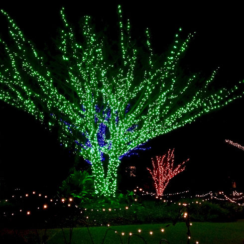 WATERGLIDE 1 Pack St. Patricks Day Shamrocks Lights, 50 LED Outdoor Decorative String Lights, Battery Operated Lucky Clover Light, 8 Lighting Mode...