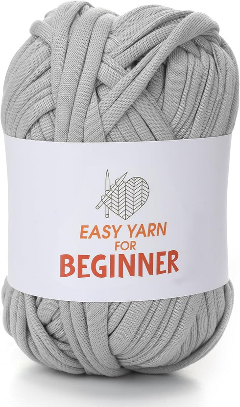 T-Shirt Yarn for Croheting Knitting - 1 PC Chunky Thick Yarn for Bags Blanket Cushions Slippers Storage Baskets Projects, Fabric Yarn 100g (3.5oz)...