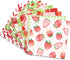 VIVIQUEN 24 Pack Sweet Strawberry Pattern Double-Sided Paper, 12-inches Fruit Plaid Textured Scrapbook Paper Craft Paper Folded Flat for DIY Backg...