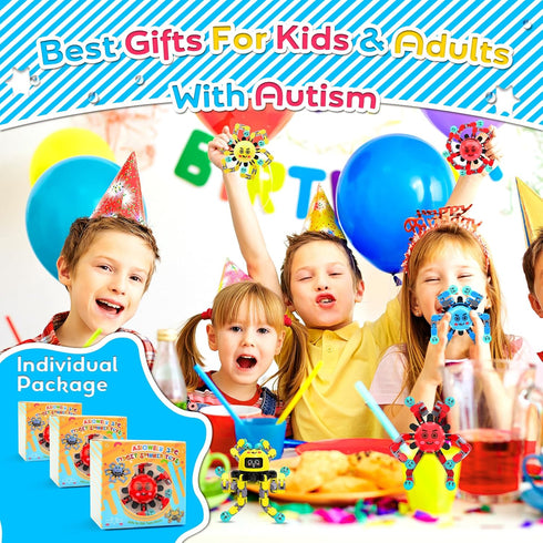 Transformable Fidget Spinner Toys for Kids & Adults,3 PCS Fidget Toys for Teens Anxiety,Sensory Toys for Autism ADHD Stress Relief,Gifts for Boys ...