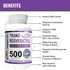 MAAC10 Trans Resveratrol 500mg Supplement (Micronized Pharmaceutical Grade 99% Pure Trans-Resveratrol Extract + BioPerine for Superior Absorption)...