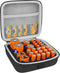 Linkidea Small Hard Case Battery Organizer Storage Box, Batteries Carrying Holder Container - Holds 31 Various Sizes AA AAA 9V C D Batteries (Dark...