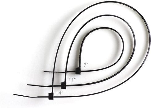 THE CIMPLE CO 7 inch Strong Grey Nylon Zip Ties, Wire Ties - Indoor and Outdoor Rated - No Tools Needed, Zip Ties (Wire Ties, Cable Ties), 100 Pac...