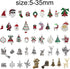 JJGrace 60 Pieces Christmas Charms Assorted Silver Plated Christmas Enamel Pendants Accessory for Xmas Party Necklace Bracelet Earring DIY Supplie...