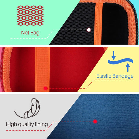 Hard Case Compatible with JBL Go 4 GO3 Portable Bluetooth Speaker (Red Case)...