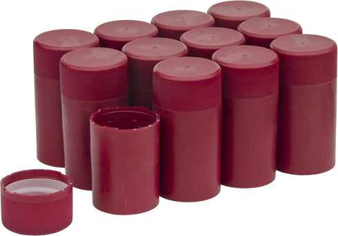 North Mountain Supply TNS-RD-12 Twist-N-Seal Closures - Pack of 12 (Red)...