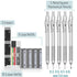 Mr. Pen- Metal Mechanical Pencil Set, 5 Sizes, 0.3, 0.5, 0.7, 0.9, 2mm, Mechanical Pencils, Sketching Pencils, Drafting Pencil, Mechanical Pencil ...
