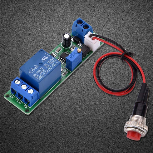 Timer Relay Module, DC 12V Adjustable Timer Delay Turn Off Module Timing Relay Time Switch 1~10sec......