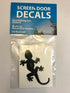 Retractable (Stickers) - 5 per Package - Keep Children Safe - Alert Birds, Dogs, Kids - Warn, Protect, Window Safety - Gecko (Black)...