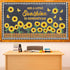 Sunflower Bulletin Board Decoration Sun Flower Cutout Set with Butterflies Fences Bulletin Cardboard with Motivational Sayings Cutouts for Classro...