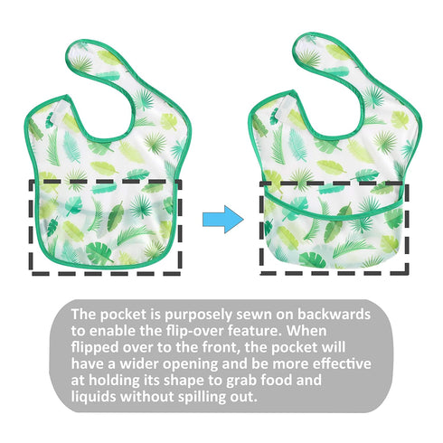 PandaEar 3 Pack Super Light Weight Baby Bib, Waterproof, Washable, Stain Oil and Odor Resistant 12-48 Months (Boy)...