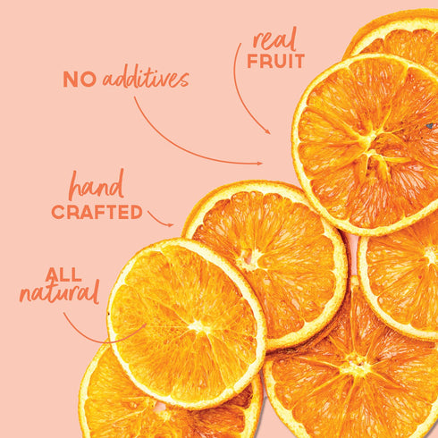 BlueHenry Dehydrated Orange Wheels - 3 oz - 20 slices - Natural Fruit...