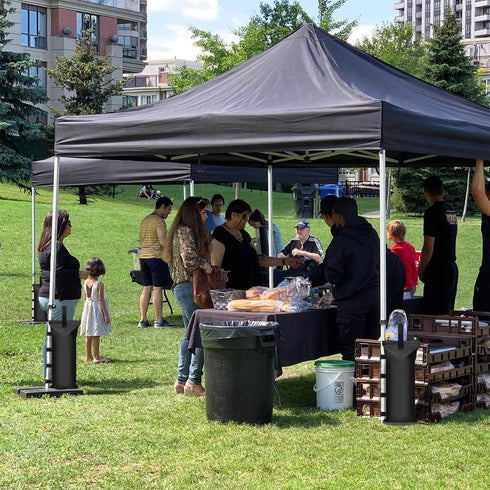 112 LBS Canopy Weights Sand Bags for Canopy Outdoor Advertising Tent Sunshade Fixed Windproof Pop up Canopy Tent?No Sand) Black (4-Pack)...