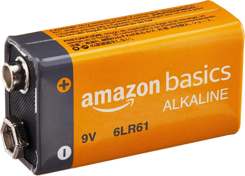 Amazon Basics 4-Pack 9 Volt Alkaline Performance All-Purpose Batteries, 5-Year Shelf Life, Packaging May Vary...